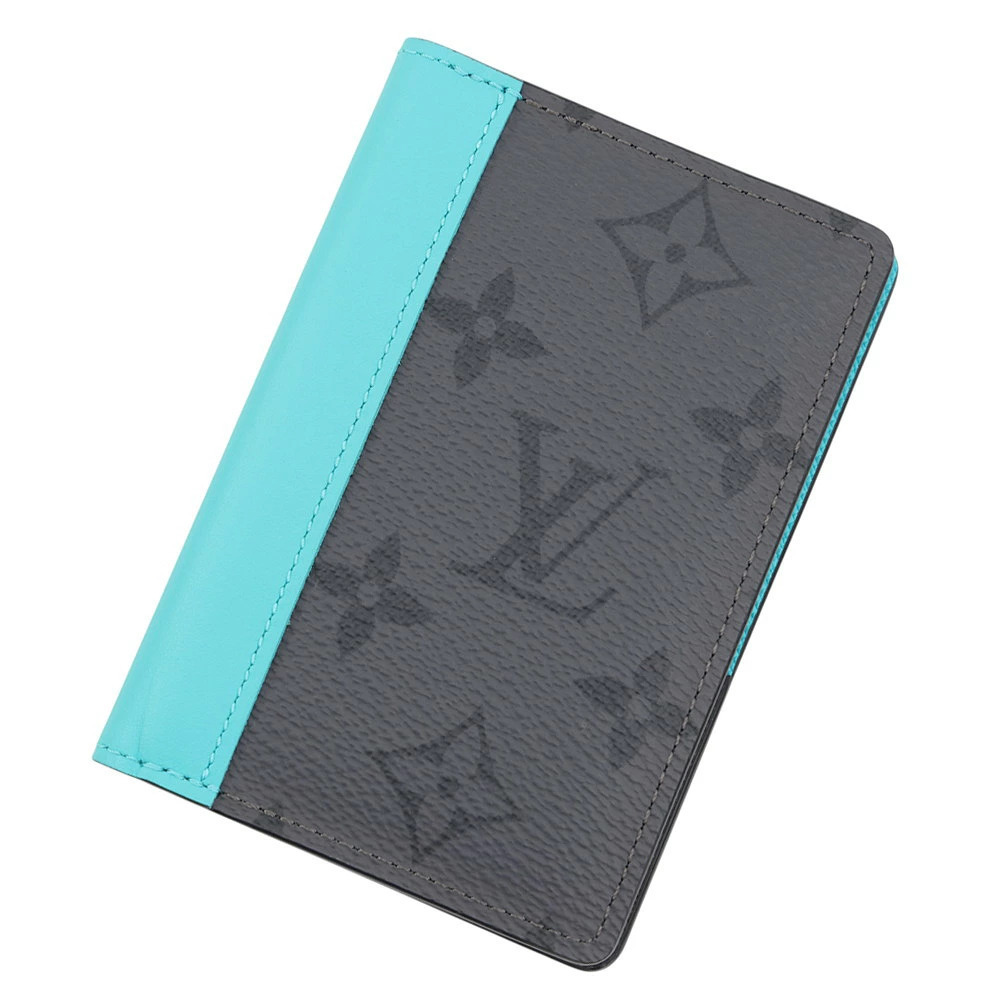 Louis Vuitton Wallet Monogram Eclipse Black Reverse Organizer de Poche